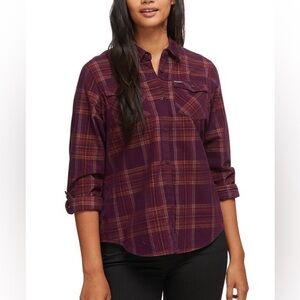 Columbia ~ Times Two Women's Roll-Sleeve Corduroy Shirt Size X-Small